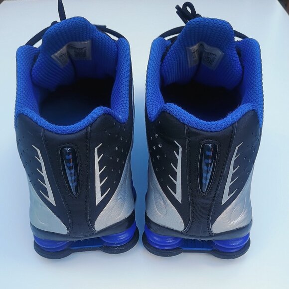 Nike Shox R4 Blue Silver Men’s 10.5 Running Shoes - Picture 2 of 10